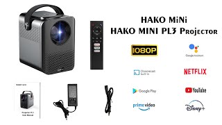 HAKO MINI PL3 Smart Projector UnboxingampReview [upl. by Anirual]