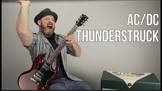 ACDC  Thunderstruck Guitar Tutorial  TAB [upl. by Diver]