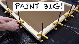 How to paint on a BIG panel [upl. by Awahsoj571]