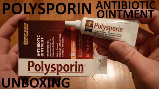 Unboxing Polysporin Antibiotic Ointment 05 OZ Tube [upl. by Zampino]