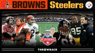 FIRST Ever PittsburghCleveland Playoff Matchup Browns vs Steelers 1994 AFC Divisional Round [upl. by Annayak]