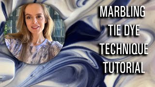 MARBLE TIE DYE TECHNIQUE FOR BEGINNERS [upl. by Verity]