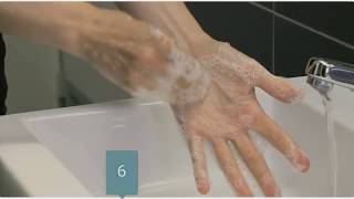 Lavage des mains selon lOMS [upl. by Nosraep509]