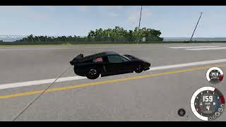 BeamNG Civetta Bolide Crash At High Speeds [upl. by Enylrac]