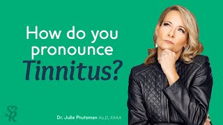 How do you pronounce tinnitus [upl. by Etiragram]