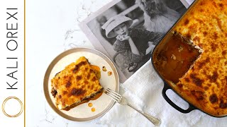 Sofia’s Moussaka  Greek Layered Bake with Beef Vegetables and Béchamel [upl. by Malina818]