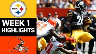 Steelers vs Browns  NFL Week 1 Game Highlights [upl. by Allertse892]