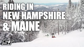 Polaris Snowmobile Adventure in New Hampshire amp Maine [upl. by Ahsyat]