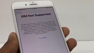 How to Fix Sim Not Supported on iPhone [upl. by Luamaj94]