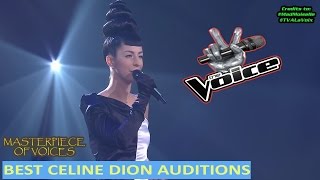 BEST CELINE DION AUDITIONS ON THE VOICE PART 1 [upl. by Alenson]