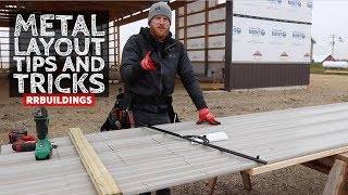 Layout Metal Siding Tips and Tricks [upl. by Bergeron]