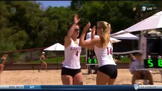 UCLA at Stanford  NCAA Womens Beach Volleyball April 8th 2018 [upl. by Jasik605]