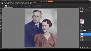 How to Colorize Black and White Photos in PaintShop Pro [upl. by Thgiwd]