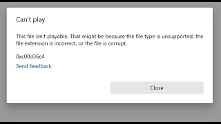 This File Isnt Playable That Might Be Because The File Type Is Unsupported [upl. by Ingrim]