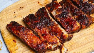 Air Fryer Ribs How to Cook Baby Back Ribs in Air Fryer in 30 minutes [upl. by Enisaj322]