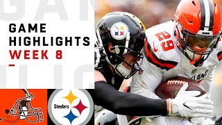 Browns vs Steelers Week 8 Highlights  NFL 2018 [upl. by Sirob762]