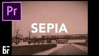 Sepia Colour Grading in Adobe Premiere [upl. by Idnal]