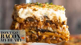 Outrageously Delicious Greek Moussaka [upl. by Nibram]