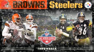 An Iron City Classic Comeback Browns vs Steelers 2002 AFC Wild Card  NFL Vault Highlights [upl. by Ruhnke]