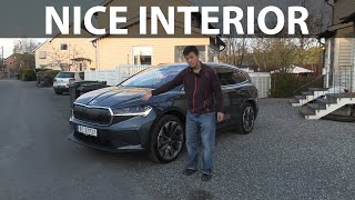 Skoda Enyaq interior review [upl. by Ynnod594]