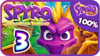 Spyro Reignited Trilogy 🔥 100 🔥 Spyro 1 Walkthrough Part 3 PS4 XB1 Magic Crafters [upl. by Narot]