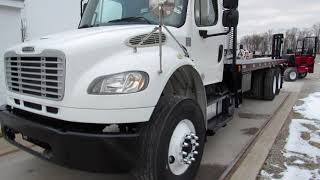 2013 Freightliner M2 350HP Flatbed Princeton Piggyback Forklift Moffett Truck For Sale stk 6446gg [upl. by Lian31]