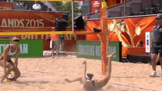 KolocovaSlukova CZE vs BroderValjas CAN  Rotterdam – Women World Championships 2015 [upl. by Wohlen263]