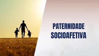 Paternidade socioafetiva [upl. by Bronder881]