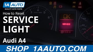 How to Reset Service Light 0409 Audi A4 [upl. by Eihcir666]