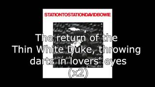 Station to Station  David Bowie  Lyrics [upl. by Feeley]