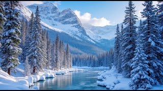 Beautiful Rocky Mountains Town  Winter in CANMORE Alberta Canada [upl. by Jenilee95]