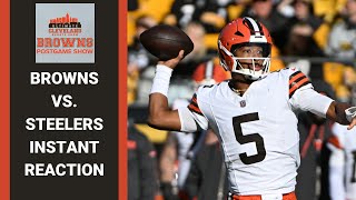 CLEVELAND BROWNS VS PITTSBURGH STEELERS INSTANT REACTION [upl. by Hester]