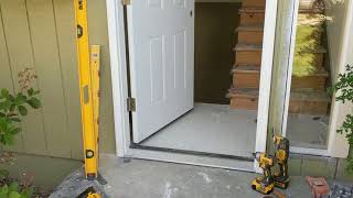 Jeld Wen Front Door Installation  Really crappy products and craftsmanship PART 1 [upl. by Grevera429]