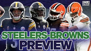 Steelers vs Browns Preview  NFL Daily [upl. by Esaj]