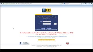 Lic Login Page Lic of India [upl. by Conn377]