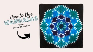 How I Fold Tie and Dye the MANDALA [upl. by Lalib626]