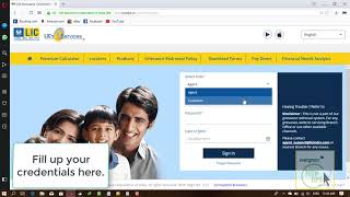 LIC India Login  LIC LogIn  LIC Login ID  LIC Registration Page [upl. by Aneleasor]