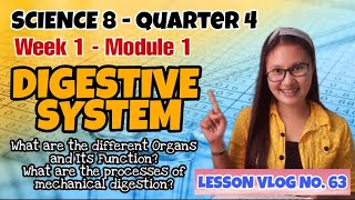 THE DIGESTIVE SYSTEM Module 1  Q4  Science 8 [upl. by Naillij]