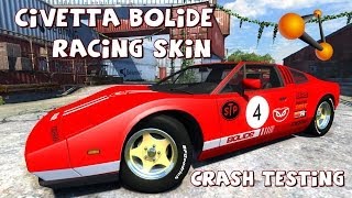 BeamNG Drive Civetta Bolide Racing Skin Crash Testing 54  Insanegaz [upl. by Enytsirk656]