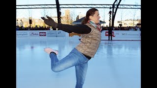 Nancy Kerrigan opens MGM Springfield skating rink [upl. by Elokcin]