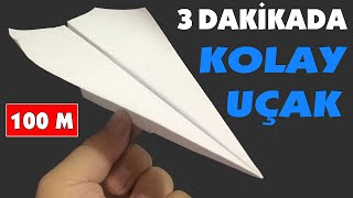 Kolay Uçak Yapılışı  Kağıt Uçak Kendin Yap [upl. by Euginomod]