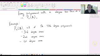 Vector Spaces Polynomials [upl. by Quinby]