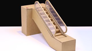 How To Make Escalator From Cardboard DIY Escalator [upl. by Horten]