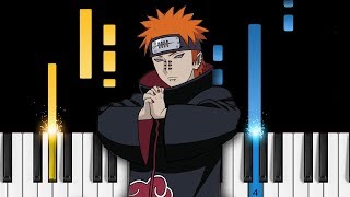 Naruto Shippuden  Girei Pains Theme  EASY Piano Tutorial [upl. by Nyrual642]