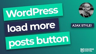 Easy load more posts button in WordPress  AJAX style [upl. by Notlok]