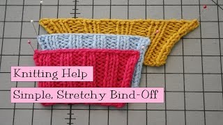 Simple Stretchy Bind Off [upl. by Dorej]