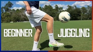 Juggling a Soccer Ball for Beginners  Training [upl. by Halihs]