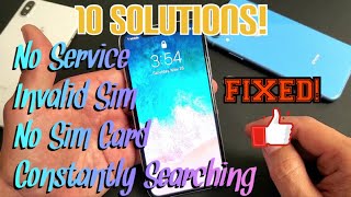 iPhone XXSXR Sim Card Issues  No Service Constantly Searching Invalid Sim No Sim Card FIXED [upl. by Ylesara]