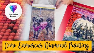 Cómo Enmarcar Pintura Diamante  How to Frame Diamond Painting [upl. by Aicnetroh]