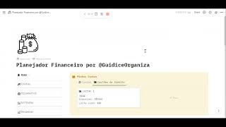 Tutorial  Template Financeiro Notion [upl. by Lawson]